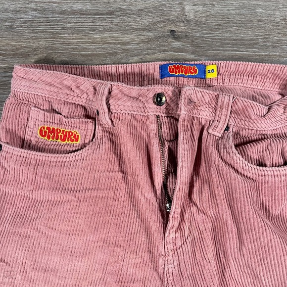 Empyre Men's Pants Corduroy Casual Skate Loose 28 Pink - Picture 2 of 9